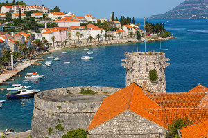 Korčula, staré město - část hradeb